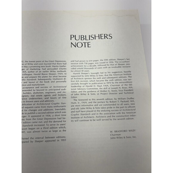Architectural Graphic Standards  7th Edition by Ramsey and Sleeper HC 1981 - Picture 11 of 16
